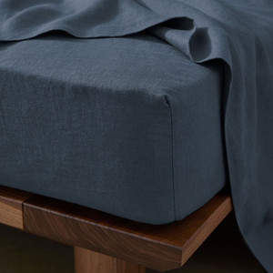 Products: Ravello Denim Fitted Sheet theupholstress-site