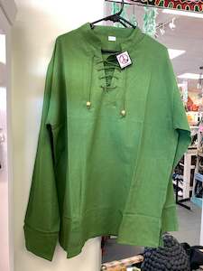 Bohemian style handcrafted cotton Kurta / Shirt CLEARANCE # 759