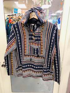 Boho handcrafted UNISEX Baja Hoodie  #017619