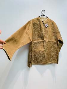 Handcrafted Reversible waist length Quilting Kantha Coat # QUIL031