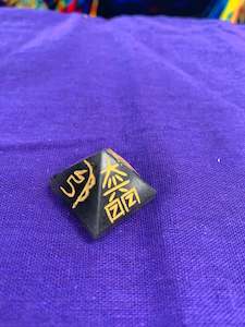 Natural Healing Stones: BOHO NATURAL STONE PYRAMID  # 12216