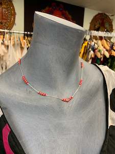 BOHEMIAN STYLE HANDCRAFTED EVIL EYE BEADS NECKLACE #NECK21