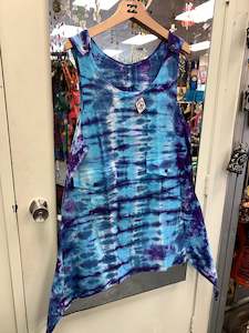Overalls Jumpsuits Dungrees: Tie n Dye handcrafted Cotton Pinafore #431065