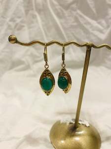 BOHEMIAN STYLE HANDCRAFTED BRASS EARRINGS #55