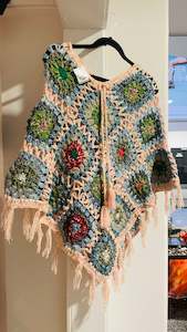 Poncho: Handcrafted Crochet poncho #38