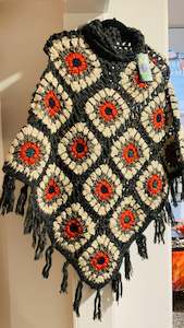 Handcrafted Crochet poncho #36