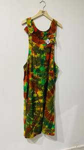 Handcrafted Cotton Tie Dye Long Pinafore #431069