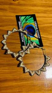 BOHEMIAN HANDCRAFTED HOOP EARRINGS #EAR158