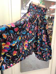 Boho Cotton Pants: BOHEMIAN STYLE HANDCRAFTED DRESS/ HIPPIE PANTS# 3495