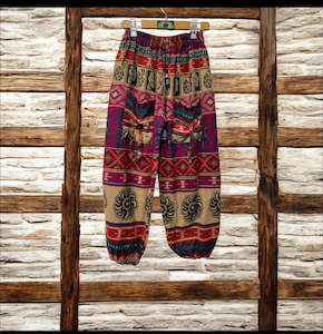 HANDCRAFTED HIPPIE WOOLLEN PANTS# 11127