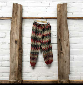 HANDCRAFTED HIPPIE WOOLLEN PANTS# 11123