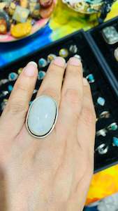 Bohemian handcrafted Stone ring #571