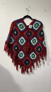 Handcrafted Crochet poncho #36