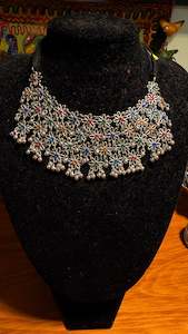 Boho Statement Necklace: BOHEMIAN STYLE HANDCRAFTED FLOWER NECKLACE #NECK31