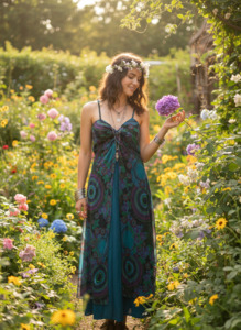 Dress: HANDCRAFTED COTTON TRANCE DRESS #57533