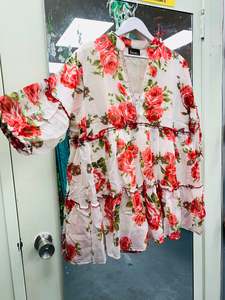 Bohemian style handcrafted Georgette Top/dress #413006