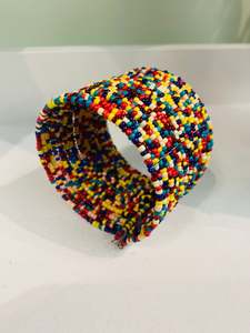BOHEMIAN STYLE HANDCRAFTED HAND CUFF BEADS BANGLE# 2426