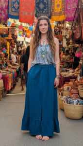 New Arrivals: BOHEMIAN STYLE HANDCRAFTED LONG SKIRT # LONSK222