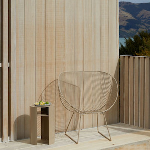 Furniture: Waipuna Stainless Steel Table - Putty