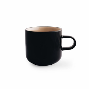 Home: x Karen Walker Bobby Mug - Black with Macadamia