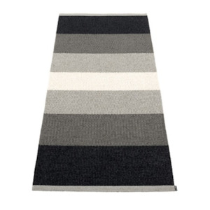Cushions And Throws: Kim Rug Black - 70 x 160cm