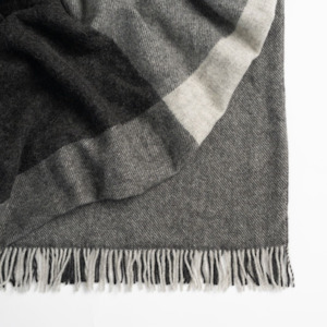 Cushions And Throws: Riverton Throw - Charcoal
