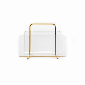 Books: Acrylic Gold Document Holder