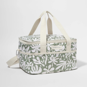 Beach And Outdoors: Canvas Cooler Bag - The Vacay Olive