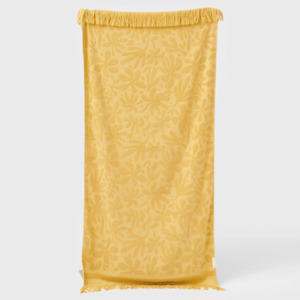 Beach And Outdoors: Luxe Towel - Mango Bay Golden Mustard