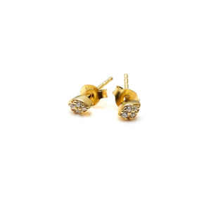 Silk Steel: Petite Petal Studs - Gold
