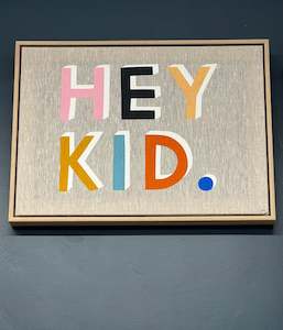 Castle: Art Teatowel Framed - Hey Kid