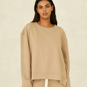 Cloth Co: The Light Terry Sweat - Latte