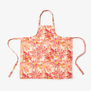 Kitchen Dining: Apron - Poinsettia Red