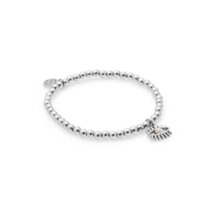 Silk Steel: Guardian Bracelet - Pearl + Silver
