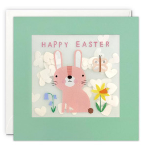 Happy Easter Rabbit Greeting Card