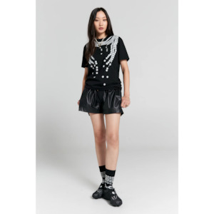 Broken Pearls Organic T-Shirt - Black