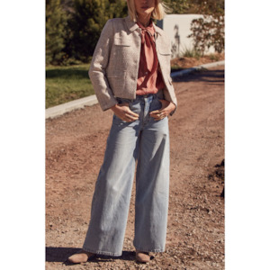 Clothing: Adjoin Jacket - Biscuit Boucle