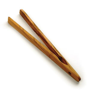 Kitchen Dining: Olivewood Toast Tongs