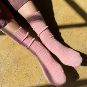 Cashmere Classic Sock - Rose Petal