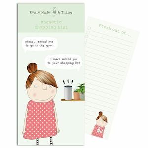 Magnetic Shopping List - Alexa Gin