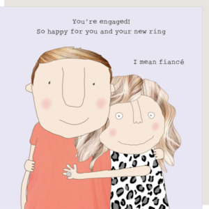 Rosie Made A Thing: You're engaged New Ring Card