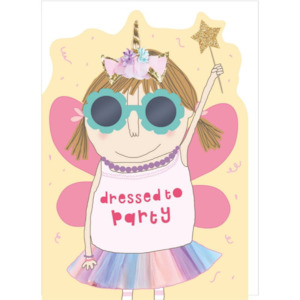 Rosie Made A Thing: Dressed To Party Greeting Card