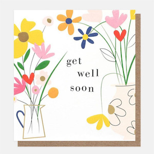 Get Well Soon Floral Card