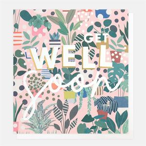 Caroline Gardner: Get Well Soon House Plants Card