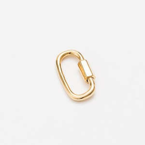 Cathy Pope Jewellery: Carrier Lock - Gold Carabiner