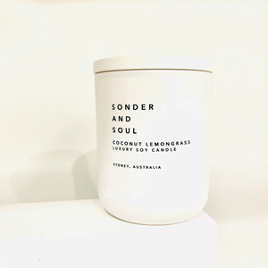 Candles And Diffusers: Coconut Lemongrass Soy Candle