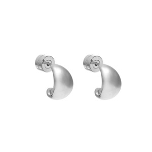 Body: Dynamic Small Hoop Earrings - Silver