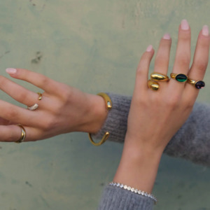 Pure Steel Bracelet - Gold Cuff