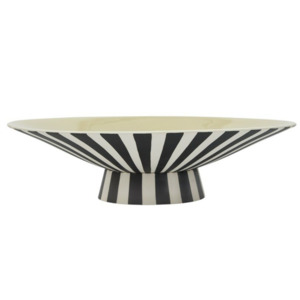 Art Object: Toppu Centrepiece Low - Vanilla, Black + White