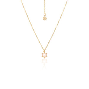 Harmony Necklace - Rose Quartz + Gold